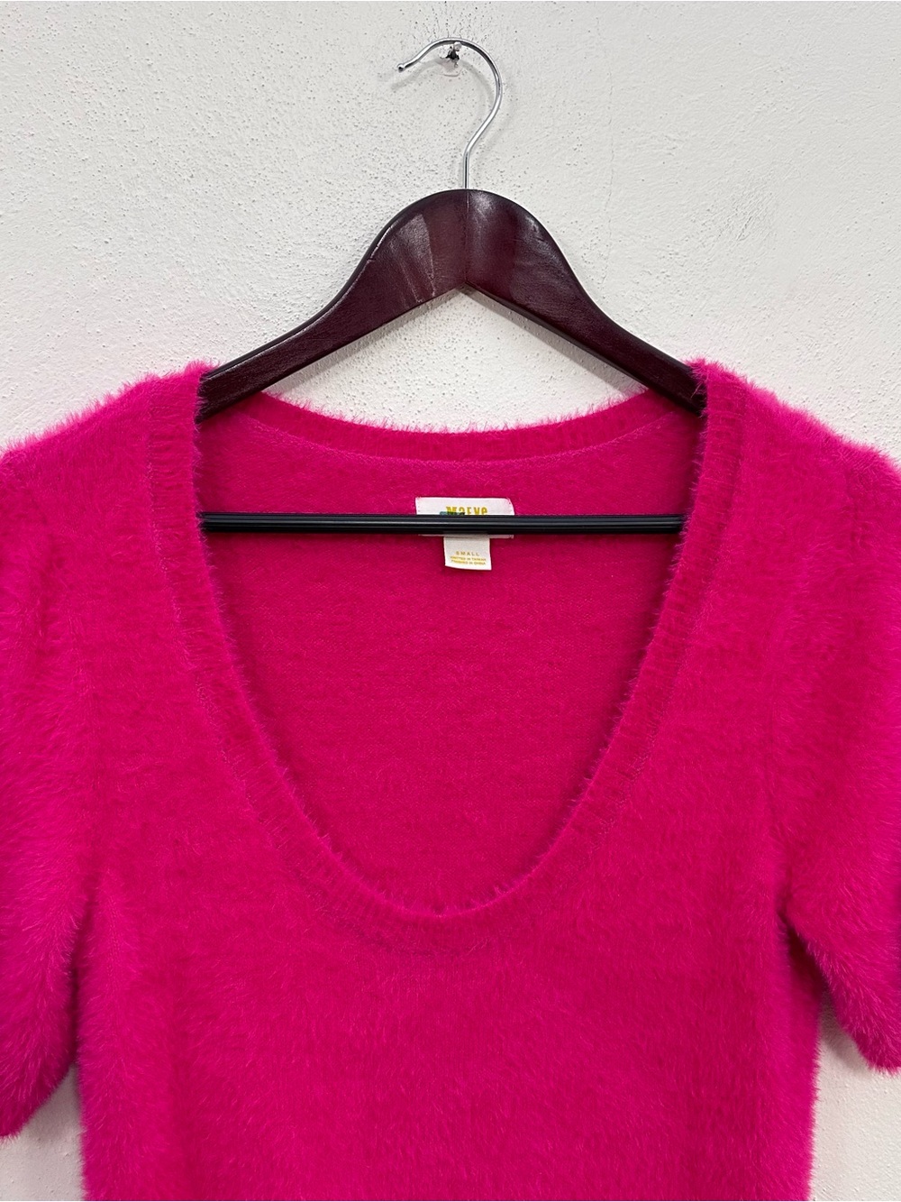 Anthropologie Maeve Scoop Neck Eyelash Sweater Tee Size Small - Picture 3 of 7